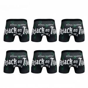 Attack on Titan Final Season men's 6-pack boxer briefs in size XL.
